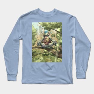 TMNT Leonardo meditating Long Sleeve T-Shirt